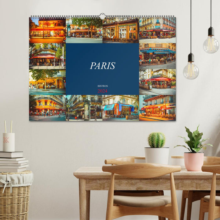 Paris Bistros (CALVENDO Wandkalender 2024)