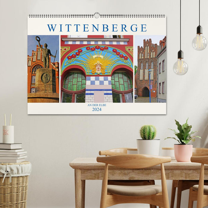 Wittenberge sur l'Elbe (calendrier mural CALVENDO 2024) 