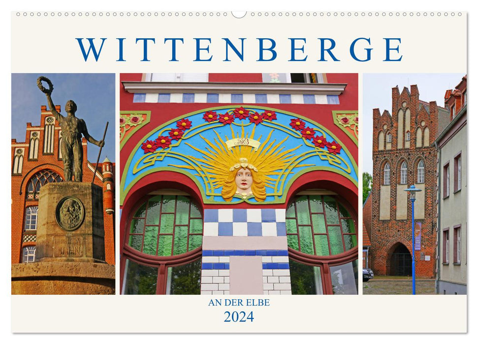 Wittenberge sur l'Elbe (calendrier mural CALVENDO 2024) 