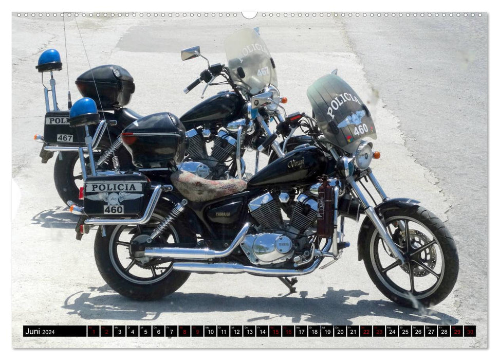 YAMAHA - Légendes de la moto (Calvendo Premium Calendrier mural 2024) 