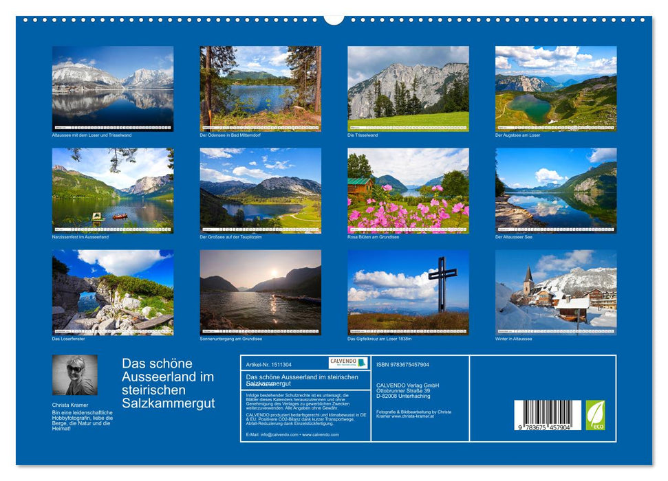 Le magnifique Ausseerland (Calendrier mural CALVENDO Premium 2024) 