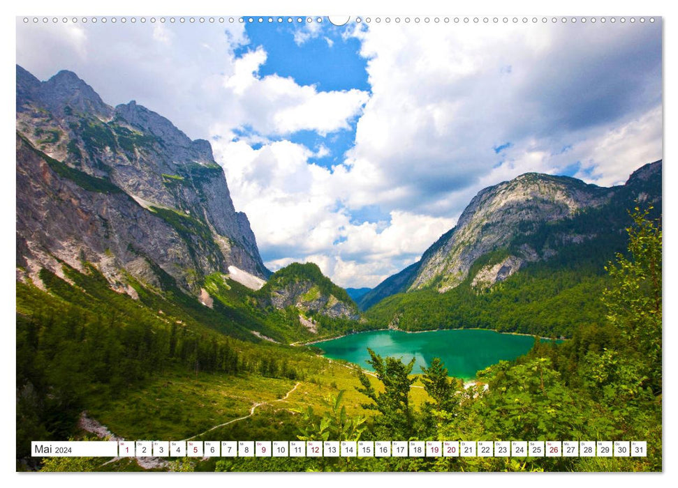 Jetez un œil au Salzkammergut (Calendrier mural CALVENDO Premium 2024) 