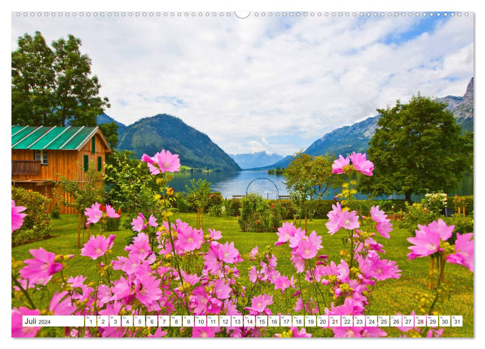 Jetez un œil au Salzkammergut (Calendrier mural CALVENDO Premium 2024) 