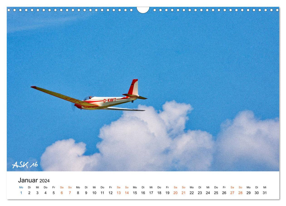 Die Faszination. Flugzeuge am Himmel (CALVENDO Wandkalender 2024)