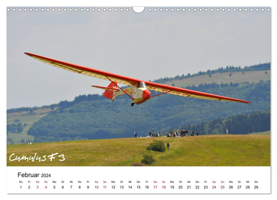 Avions sur la Wasserkuppe 2024 (calendrier mural CALVENDO 2024) 