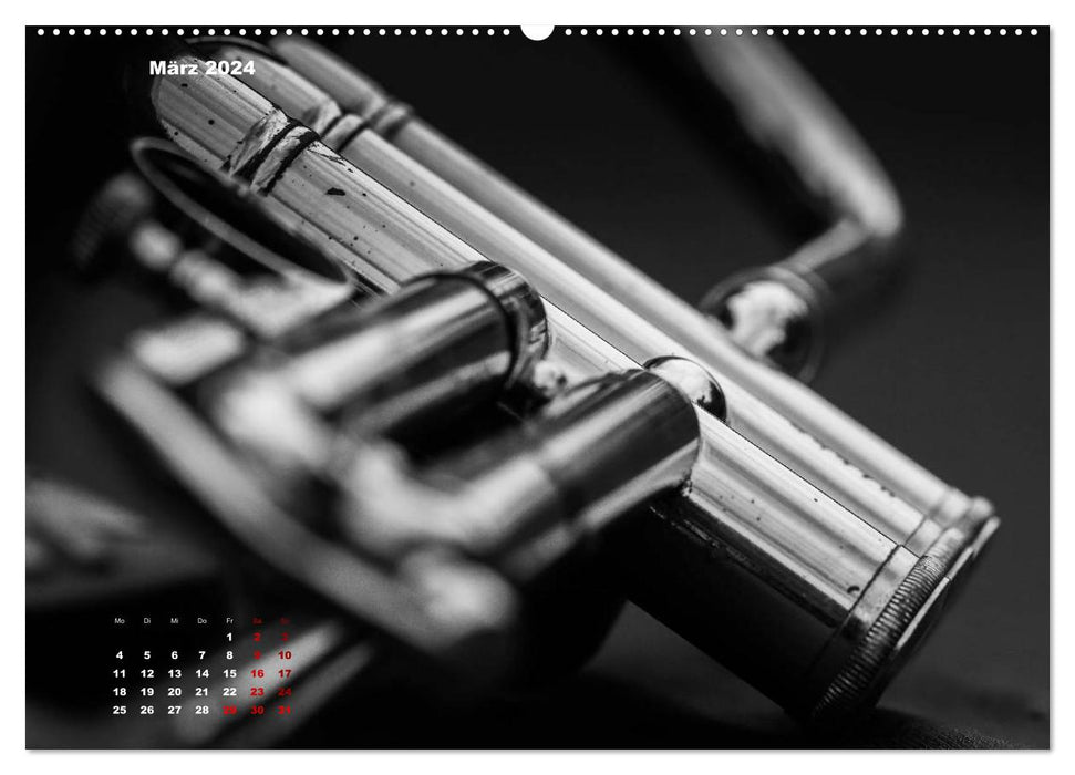Trompete - Close up (CALVENDO Wandkalender 2024)