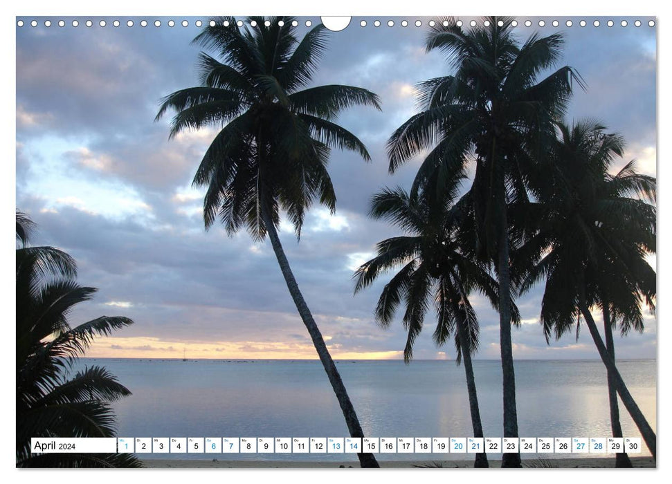 Cookinseln - Ein Traum aus Inseln und Lagunen in der Südsee (CALVENDO Wandkalender 2024)