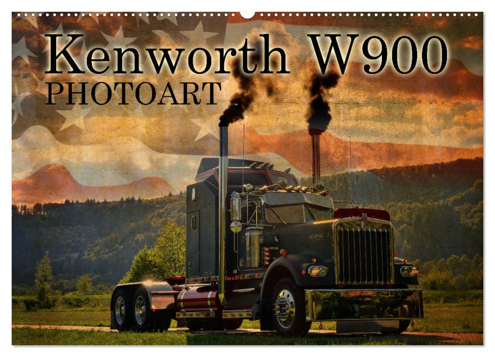 Kenworth W900 PHOTOART (CALVENDO Wandkalender 2024)
