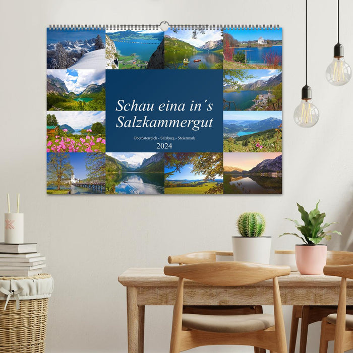 Schau eina in´s Salzkammergut (CALVENDO Wandkalender 2024)