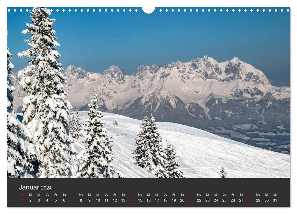 Der Wilde Kaiser, das Kletterparadies bei Kitzbühel (CALVENDO Wandkalender 2024)