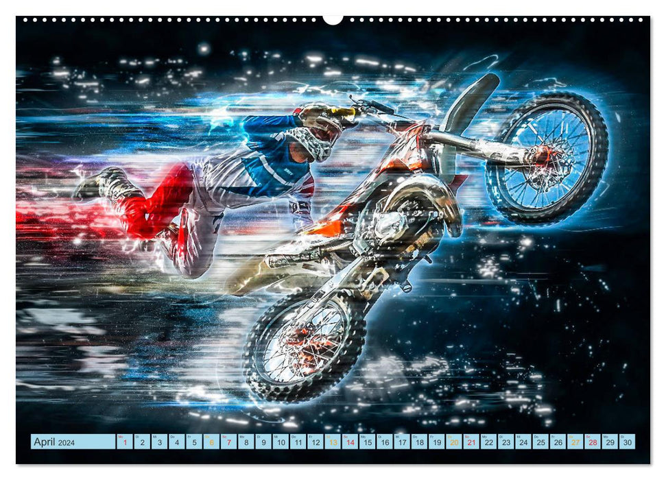 Motocross - extrem cool (CALVENDO Premium Wandkalender 2024)