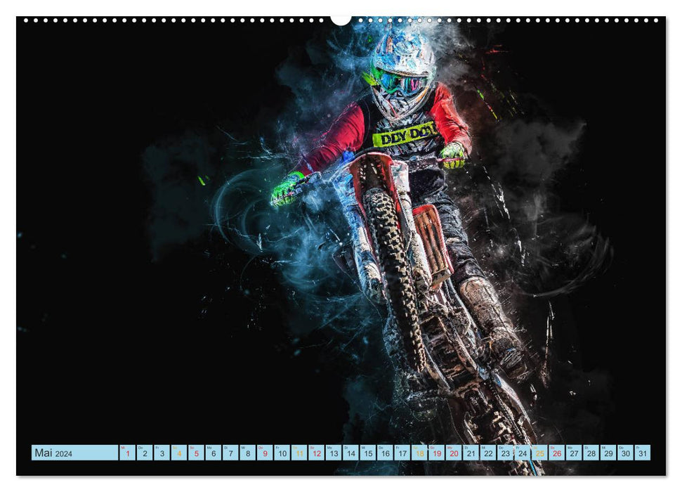 Motocross - extrem cool (CALVENDO Premium Wandkalender 2024)