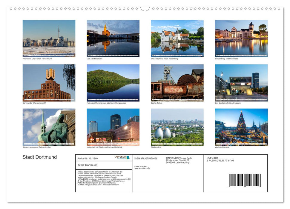 Stadt Dortmund (CALVENDO Premium Wandkalender 2024)