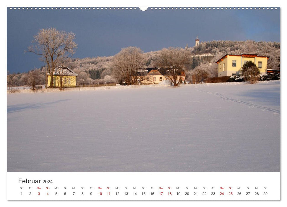 Annaberg - Hauptstadt des Erzgebirges (CALVENDO Premium Wandkalender 2024)