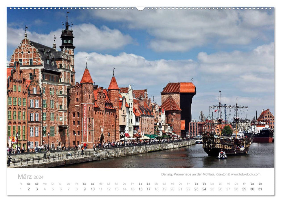 Hafenstädte der Ostsee (CALVENDO Wandkalender 2024)