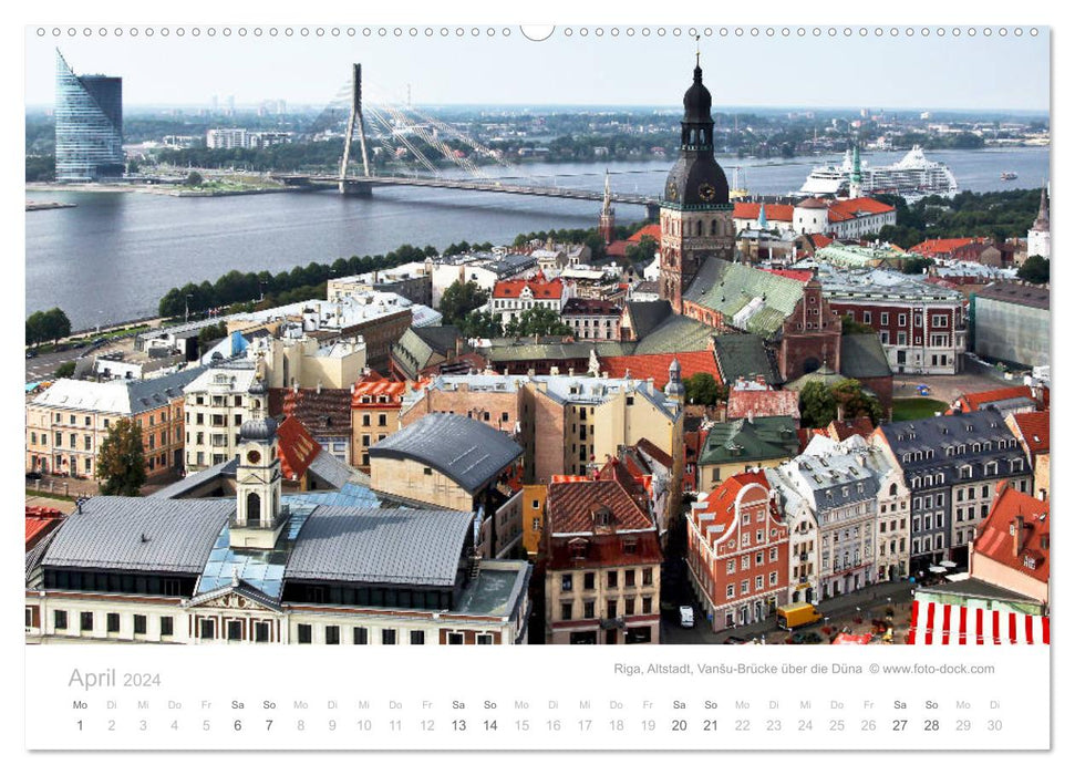 Hafenstädte der Ostsee (CALVENDO Wandkalender 2024)