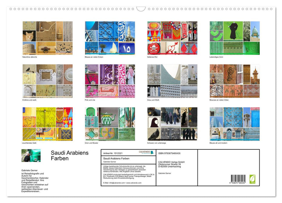 Saudi Arabiens Farben (CALVENDO Wandkalender 2024)