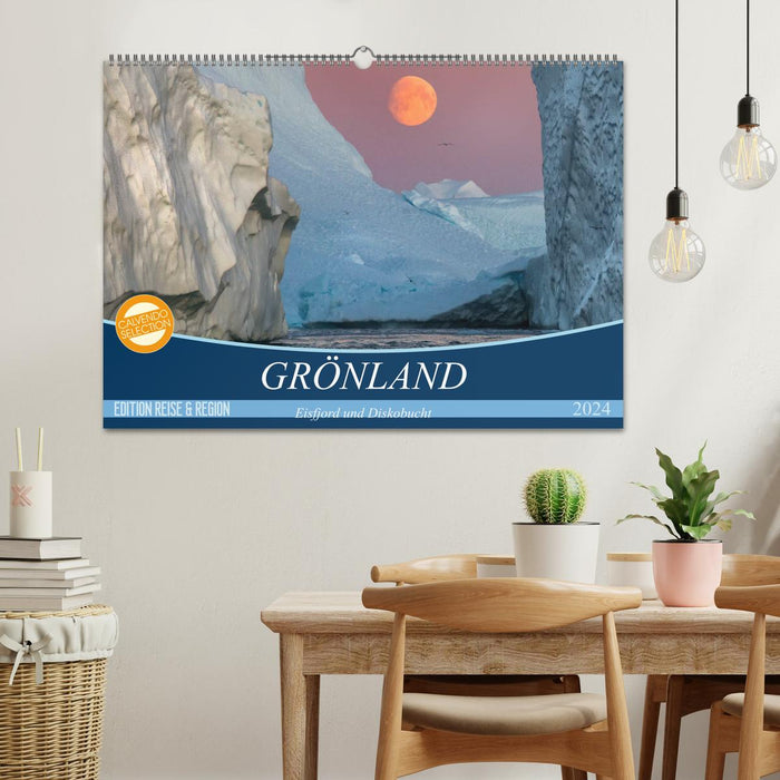 GRÖNLAND Eisfjord und Diskobucht (CALVENDO Wandkalender 2024)