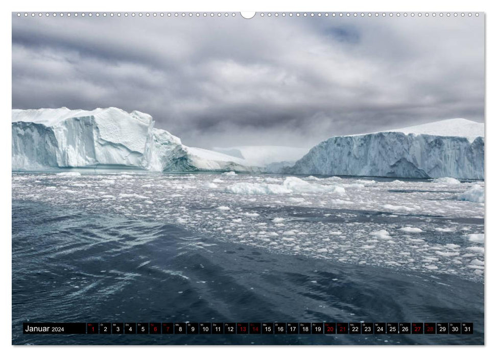 GREENLAND Icefjord and Disko Bay (CALVENDO wall calendar 2024) 