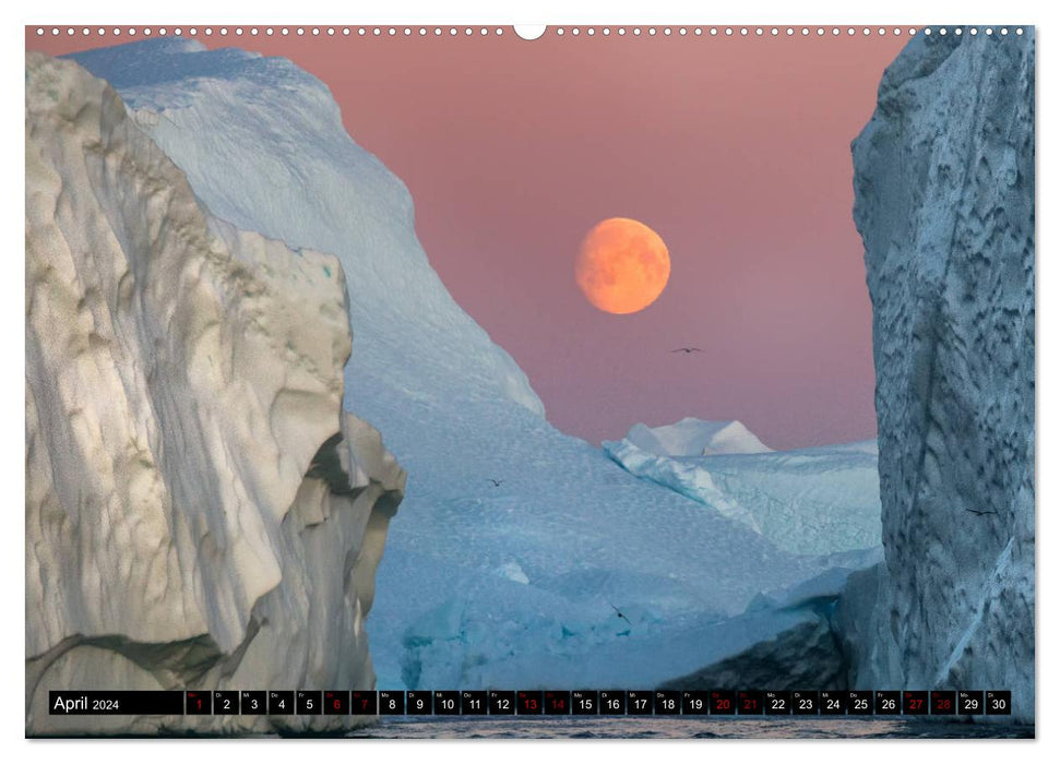 GREENLAND Icefjord and Disko Bay (CALVENDO wall calendar 2024) 