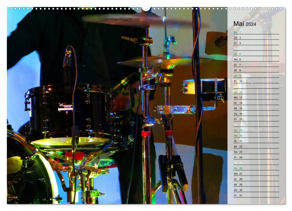 Drums onstage (CALVENDO wall calendar 2024) 
