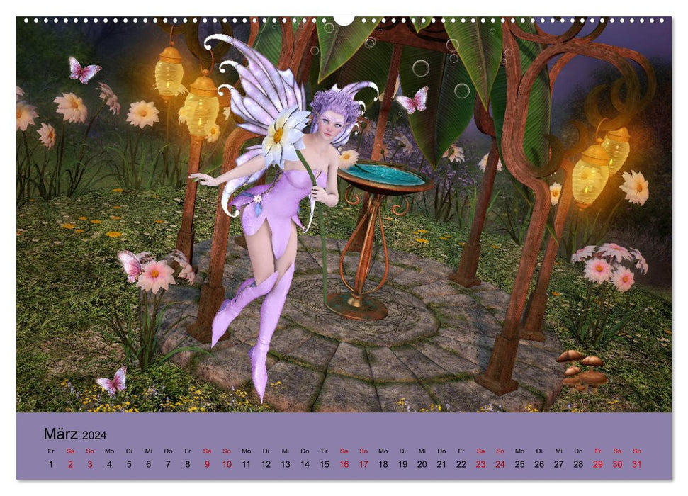 Fairy lights, the journey continues (CALVENDO wall calendar 2024) 