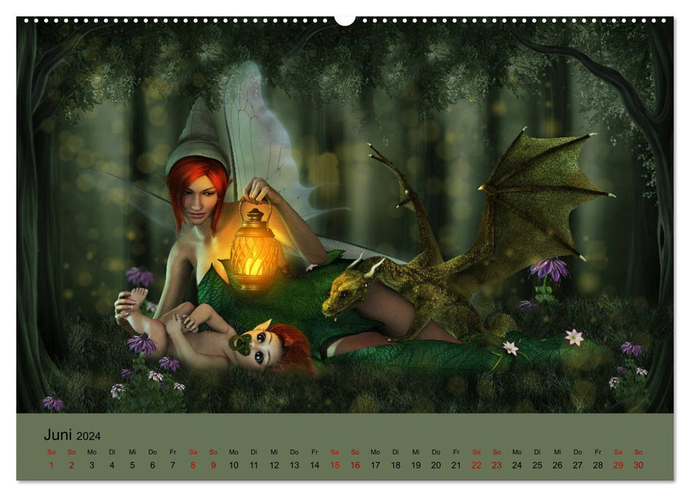 Fairy lights, the journey continues (CALVENDO wall calendar 2024) 