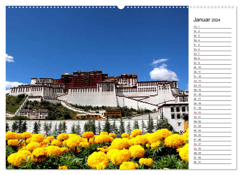 Tibet Moments (CALVENDO Wall Calendar 2024) 