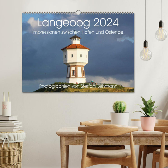 Langeoog 2024. Impressionen zwischen Hafen und Ostende (CALVENDO Wandkalender 2024)