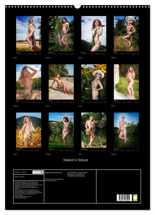 Naked in Nature (CALVENDO wall calendar 2024) 