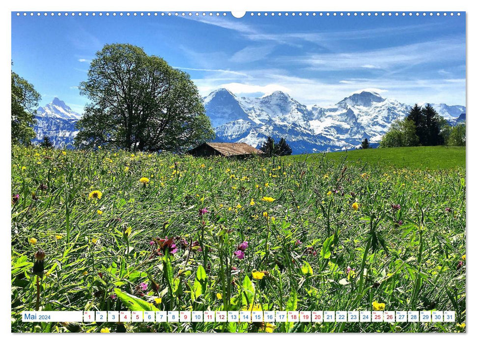 Schweizer Bergblicke (CALVENDO Wandkalender 2024)