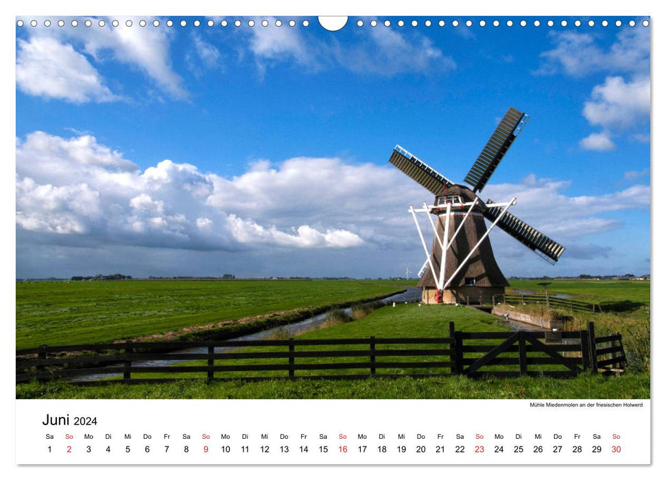 DIE SCHÖNSTEN WINDMÜHLEN IN HOLLAND 2024 (CALVENDO Wandkalender 2024)