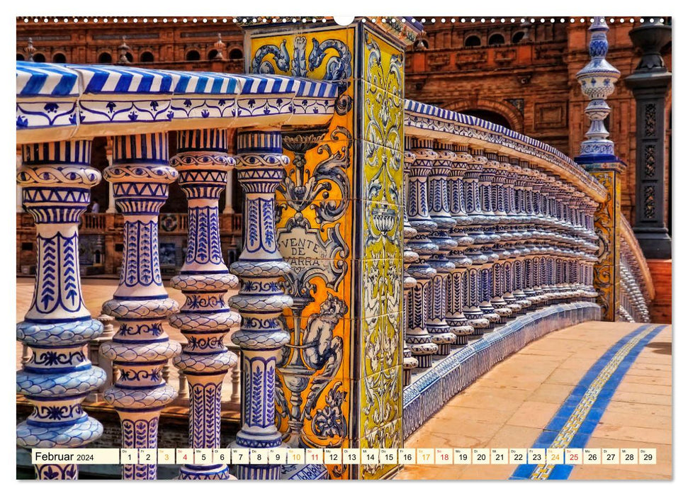 Seville, Andalusian Beauty (CALVENDO Wall Calendar 2024) 