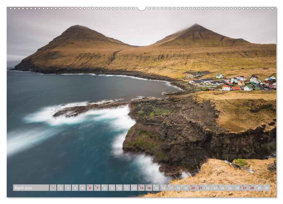 Traumlandschaft im Nordatlantik. Färöer Inseln (CALVENDO Wandkalender 2024)