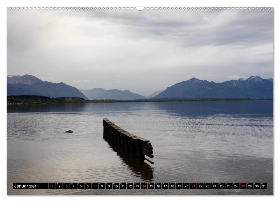 At the beautiful Chiemsee (CALVENDO Premium Wall Calendar 2024) 