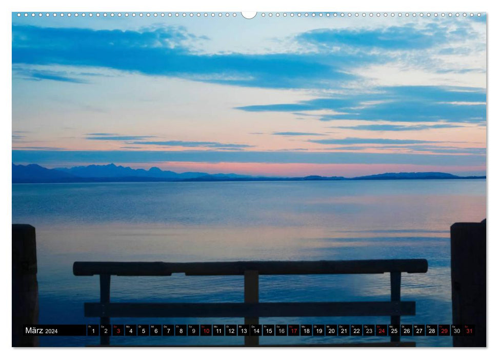 At the beautiful Chiemsee (CALVENDO Premium Wall Calendar 2024) 