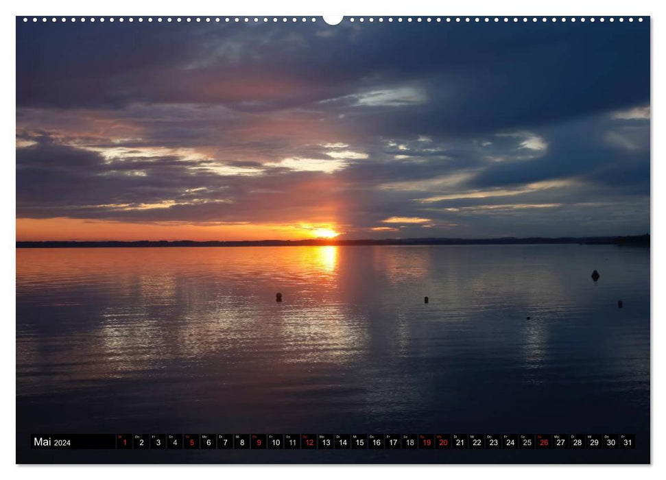 At the beautiful Chiemsee (CALVENDO Premium Wall Calendar 2024) 