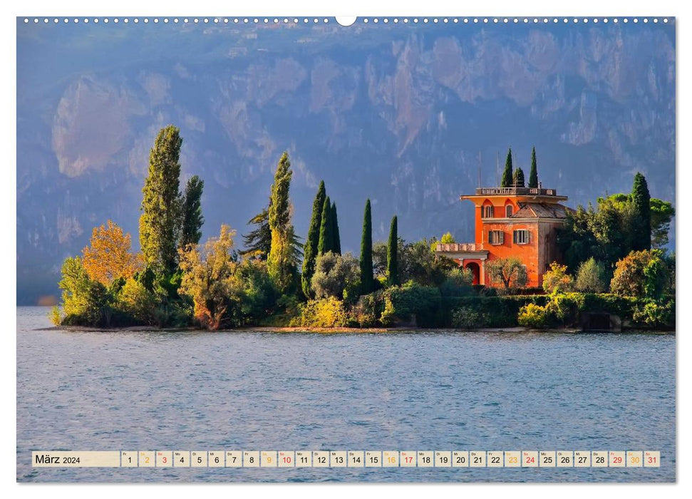 Malcesine und Sirmione, Schönheiten am Gardasee (CALVENDO Premium Wandkalender 2024)