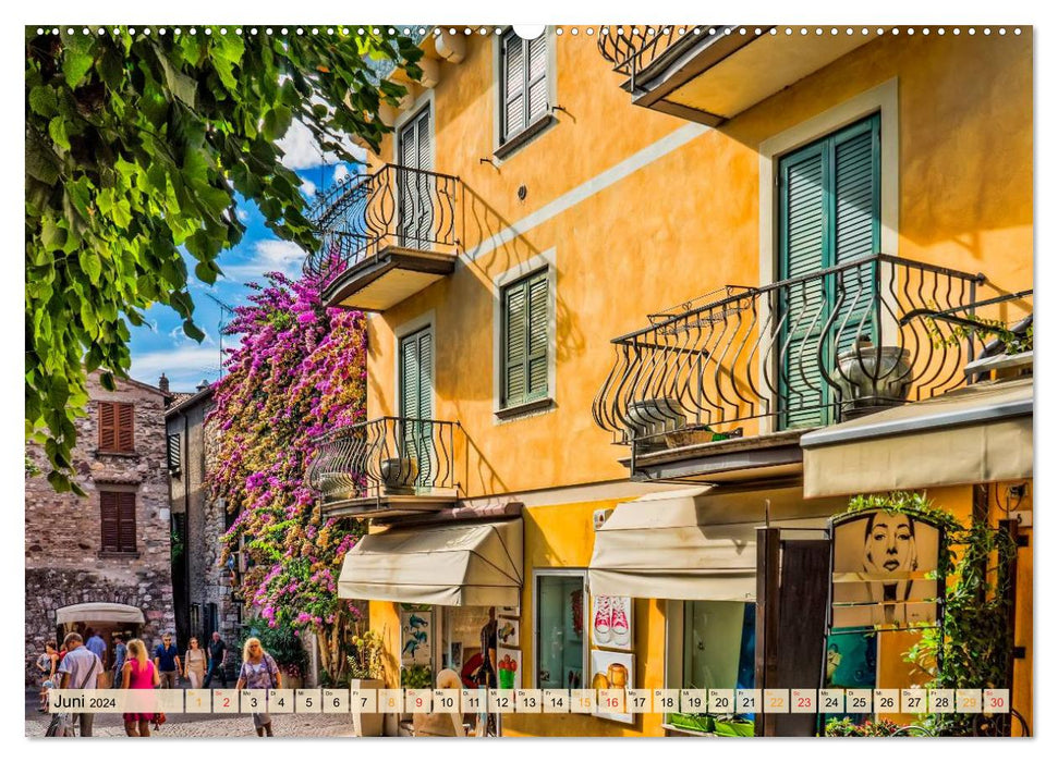 Malcesine and Sirmione, beauties on Lake Garda (CALVENDO Premium Wall Calendar 2024) 