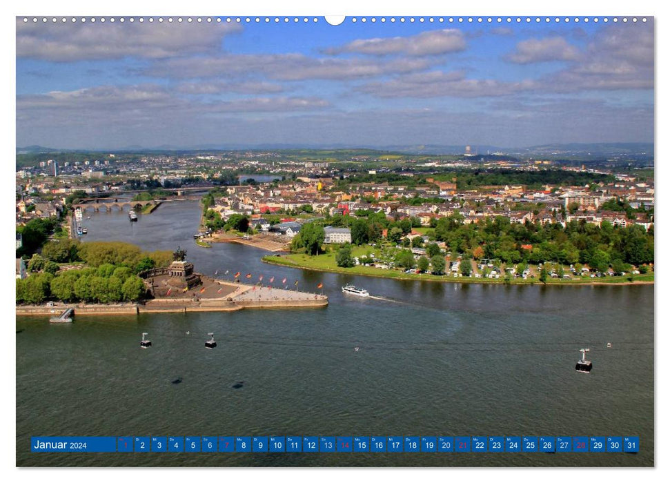 Der wunderschönen Mosel entlang – Von Koblenz bis Trier (CALVENDO Premium Wandkalender 2024)