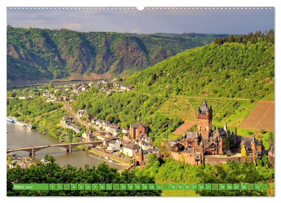 Along the beautiful Moselle - From Koblenz to Trier (CALVENDO Premium Wall Calendar 2024) 