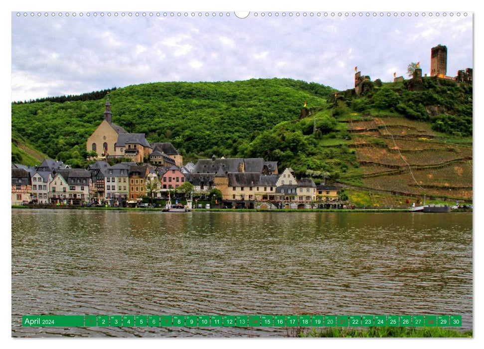 Along the beautiful Moselle - From Koblenz to Trier (CALVENDO Premium Wall Calendar 2024) 