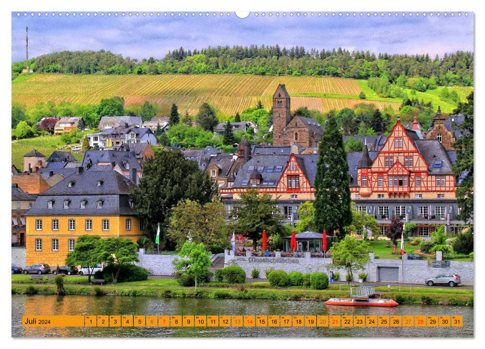 Along the beautiful Moselle - From Koblenz to Trier (CALVENDO Premium Wall Calendar 2024) 