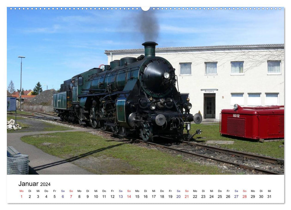 Fire Water Coal - Steam Locomotives of the Deutsche Reichsbahn (CALVENDO Premium Wall Calendar 2024) 