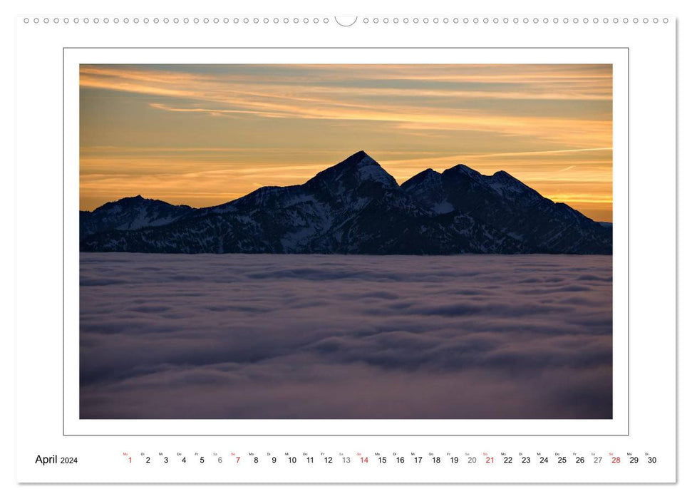 Unterwegs in den Chiemgauer Alpen (CALVENDO Premium Wandkalender 2024)