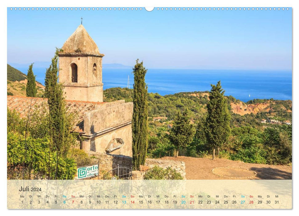 Elba - the island in the Mediterranean (CALVENDO Premium Wall Calendar 2024) 