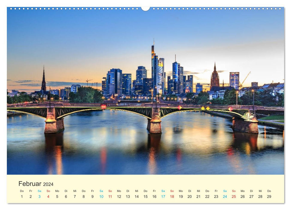 Frankfurt am Main - Finance and History (CALVENDO Premium Wall Calendar 2024) 