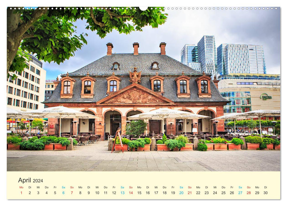 Frankfurt am Main - Finance and History (CALVENDO Premium Wall Calendar 2024) 