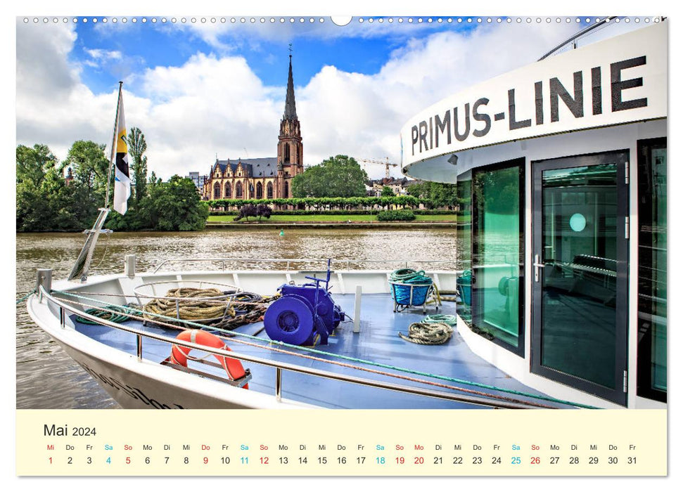 Frankfurt am Main - Finance and History (CALVENDO Premium Wall Calendar 2024) 