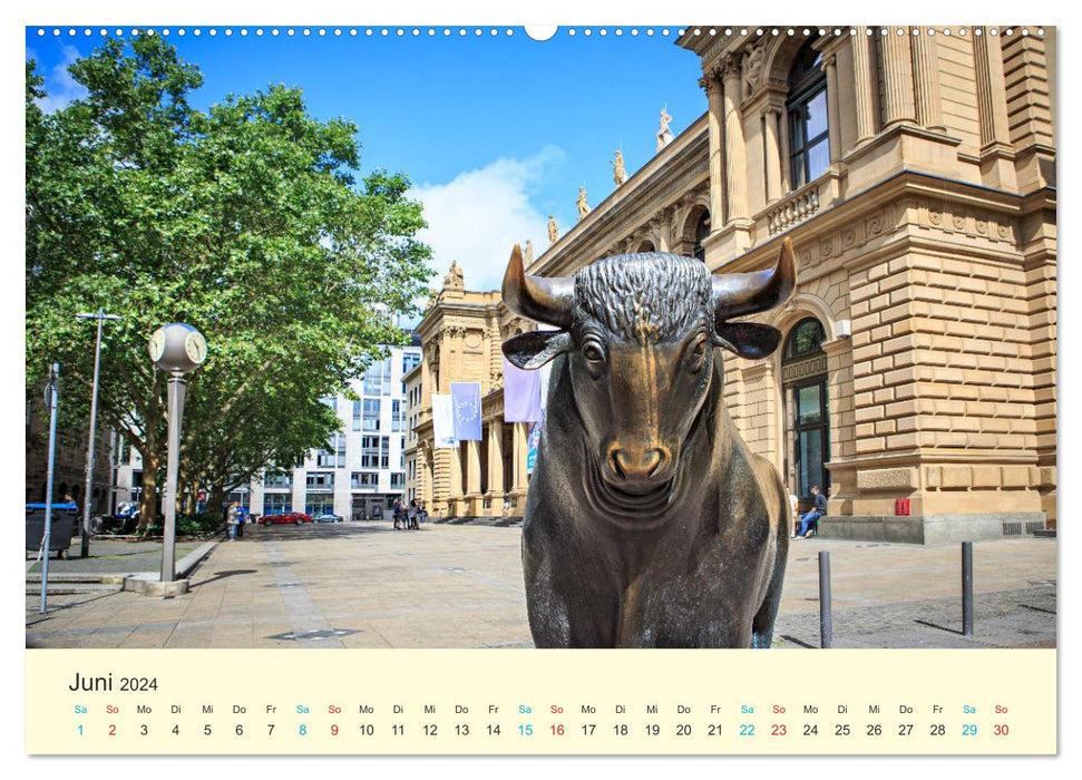 Frankfurt am Main - Finance and History (CALVENDO Premium Wall Calendar 2024) 